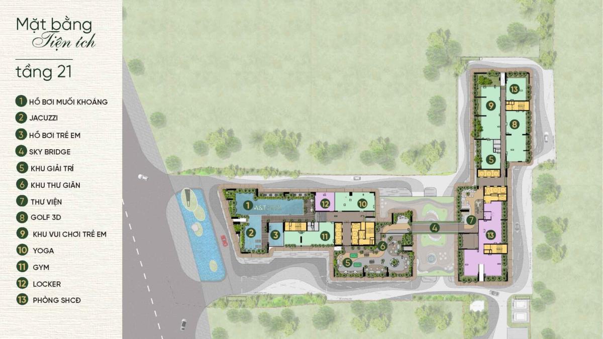 Mặt bằng tầng 4  A&T Sài Gòn Riverside